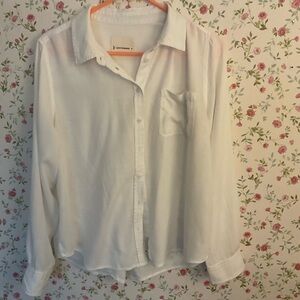 Lucky Brand Ivory Button-Up Blouse